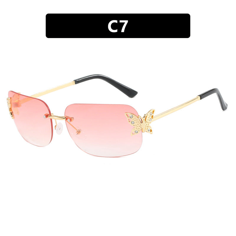 Ladies fashionable sunglasses with delicate butterfly design and protective lenses Bowlift