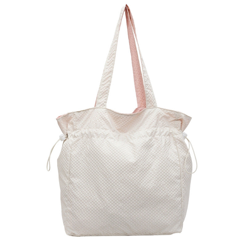 Lightweight Drawstring Beach Tote Bowlift
