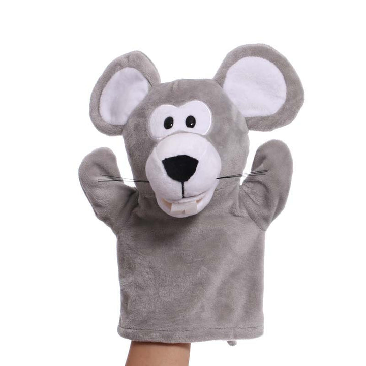 Plush Tiger Hand Puppet With Soft Fleece Movable Mouth Embroidered Features