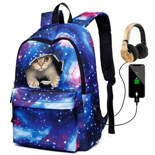 Cat-Themed Adventure Backpack Bowlift