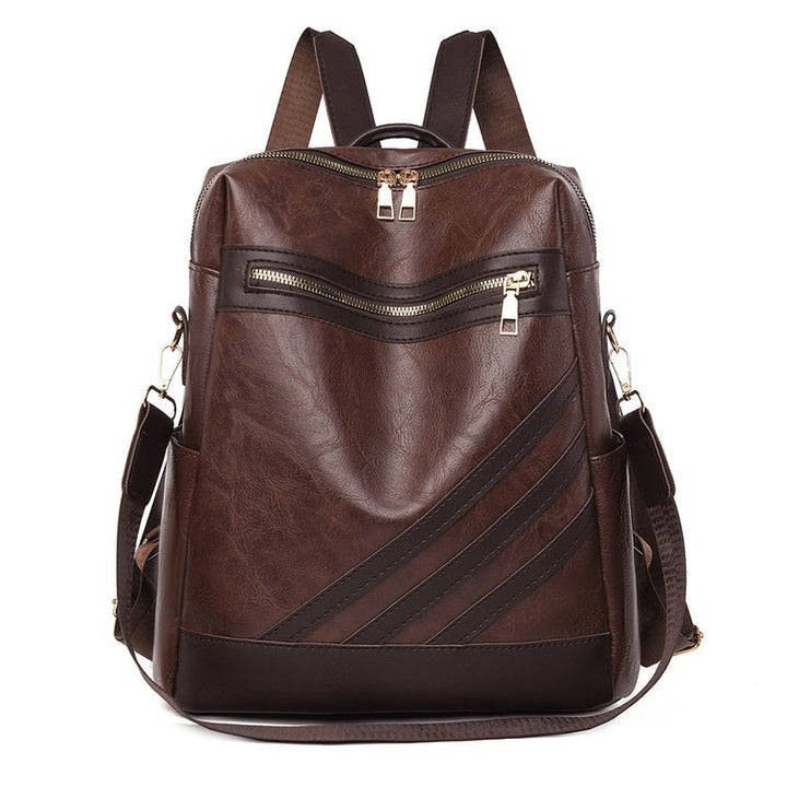 Fashionable Leather Backpack Bowlift