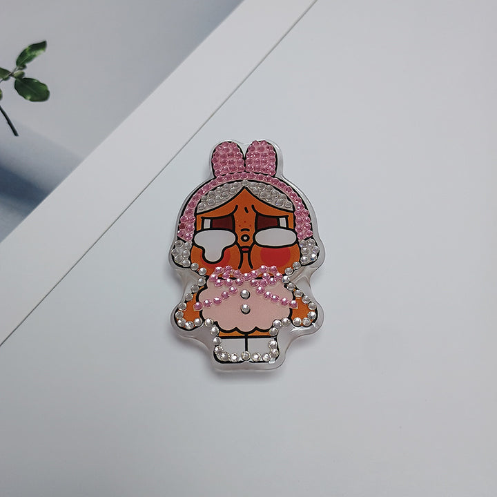 Decorative Rhinestone Character Brooch Bowlift