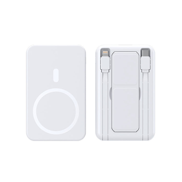 Wearable Wireless Powerbank with Integrated Usb Cables Bowlift
