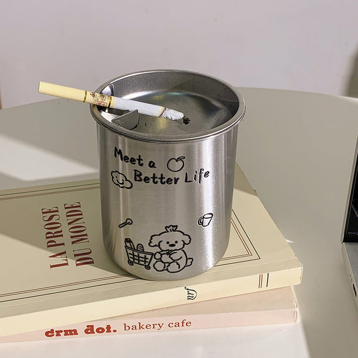 Thermal mug with funny dog breakfast design Bowlift