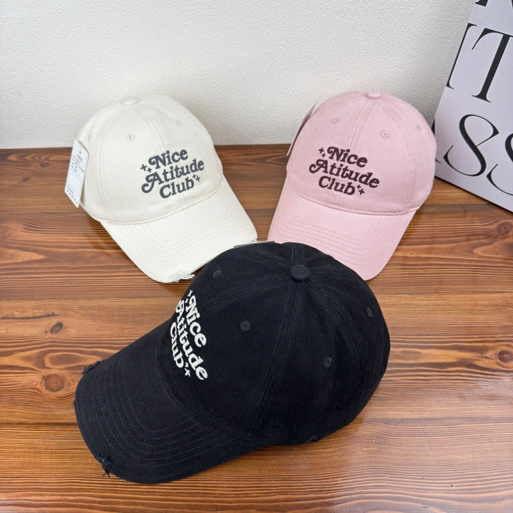 Men's Distressed Cotton Baseball Cap Bowlift 1784270476
