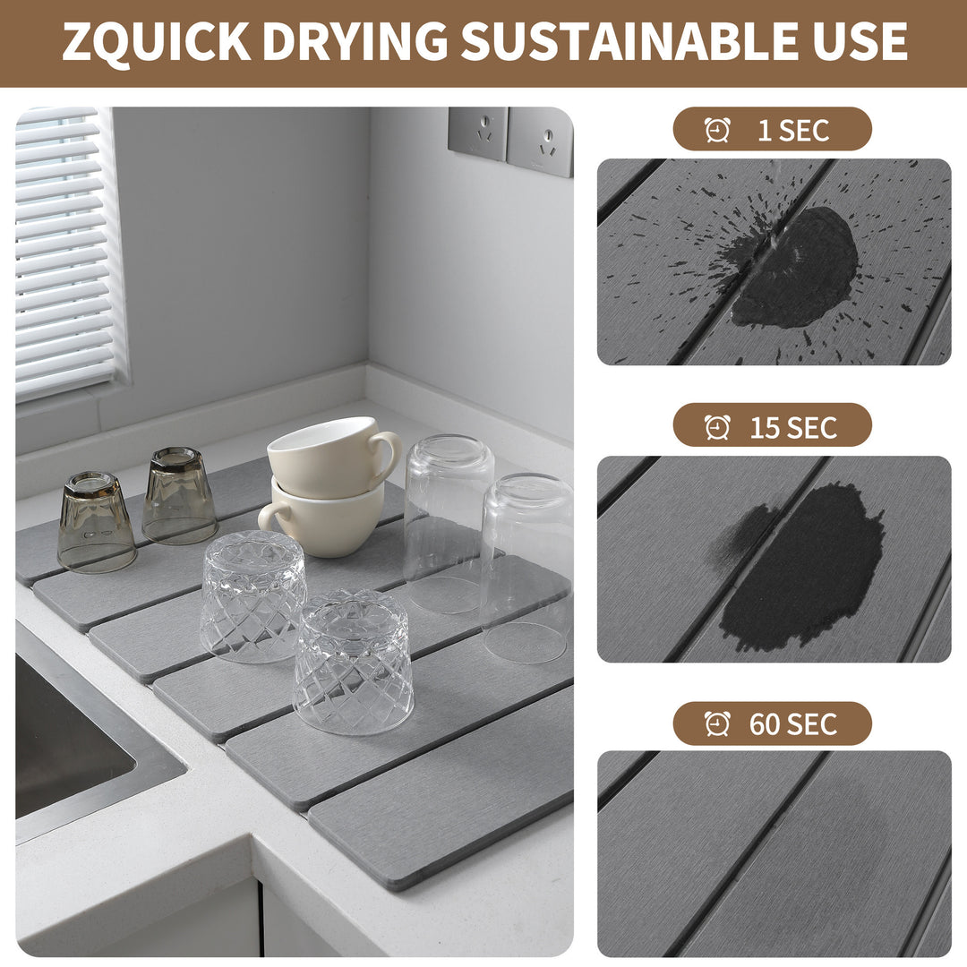 Non-Slip Kitchen Drying Mat Bowlift