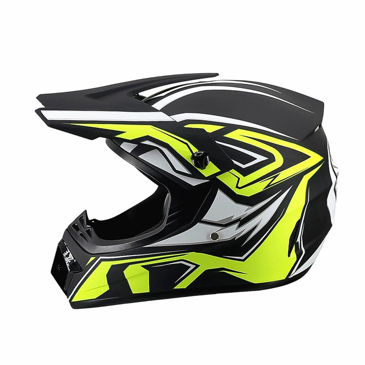 full-face motocross helmet with extended visor and reinforced chin guard Bowlift