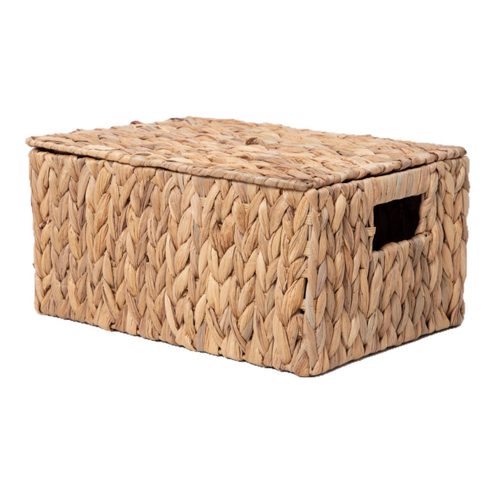Handwoven Natural Storage Basket Bowlift