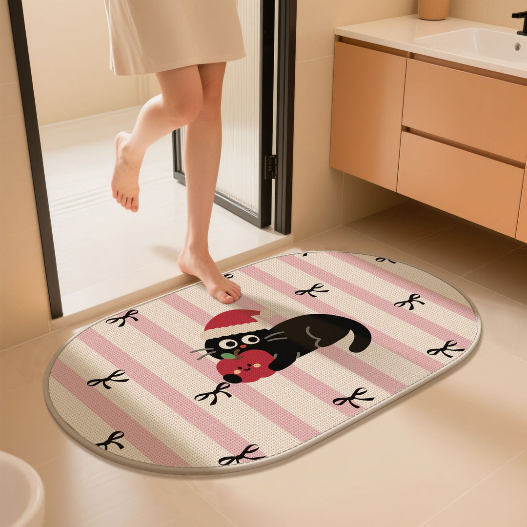 Charming Dog-Themed Bath Mat Bowlift