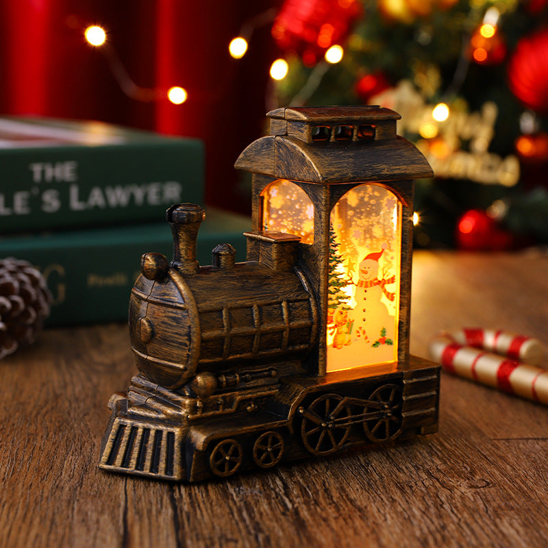 Nostalgic Christmas Train Lantern Bowlift