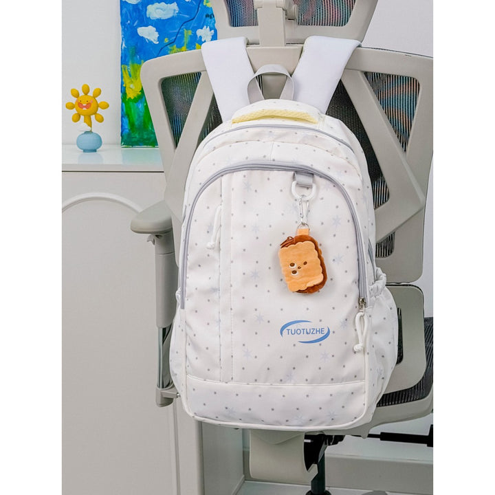 Star-Patterned School Backpack Bowlift