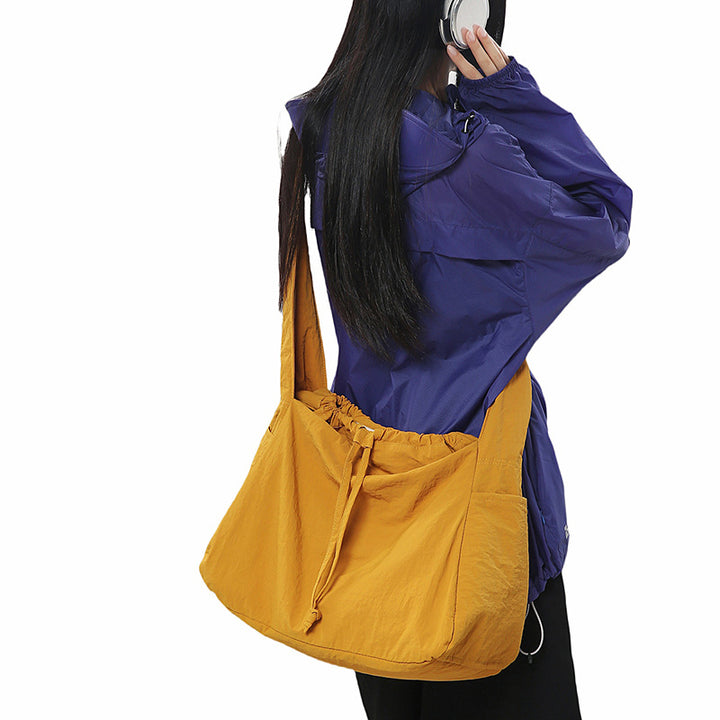 Lightweight Drawstring Shoulder Bag Bowlift