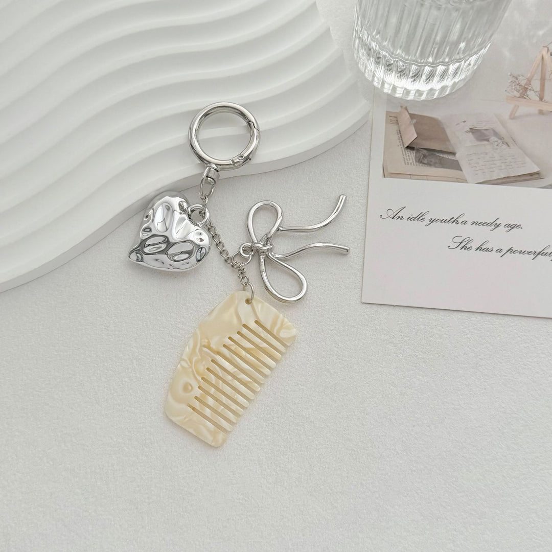 Decorative Hair Comb Keychain Bowlift