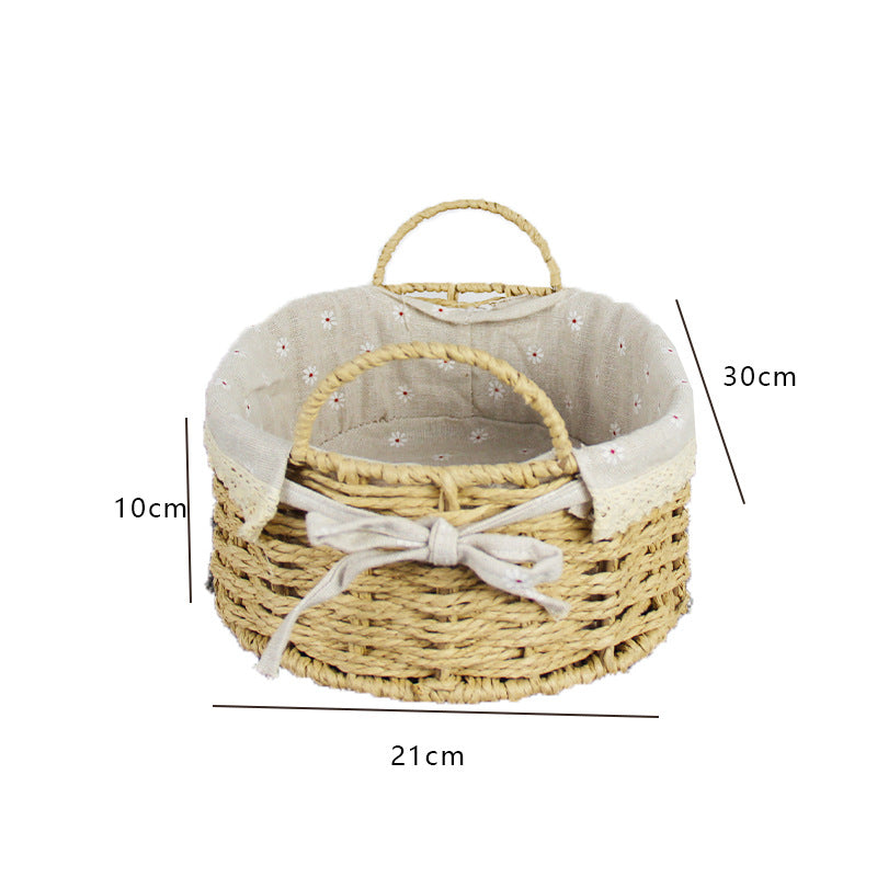 Handcrafted Woven Storage Basket Bowlift