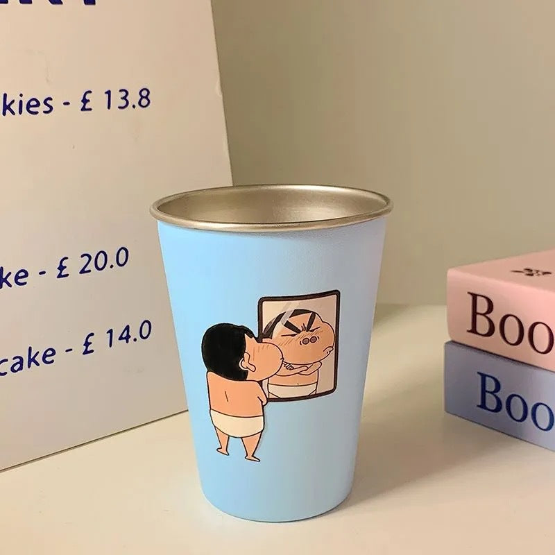 Funny drinking cup with humorous illustration design Bowlift