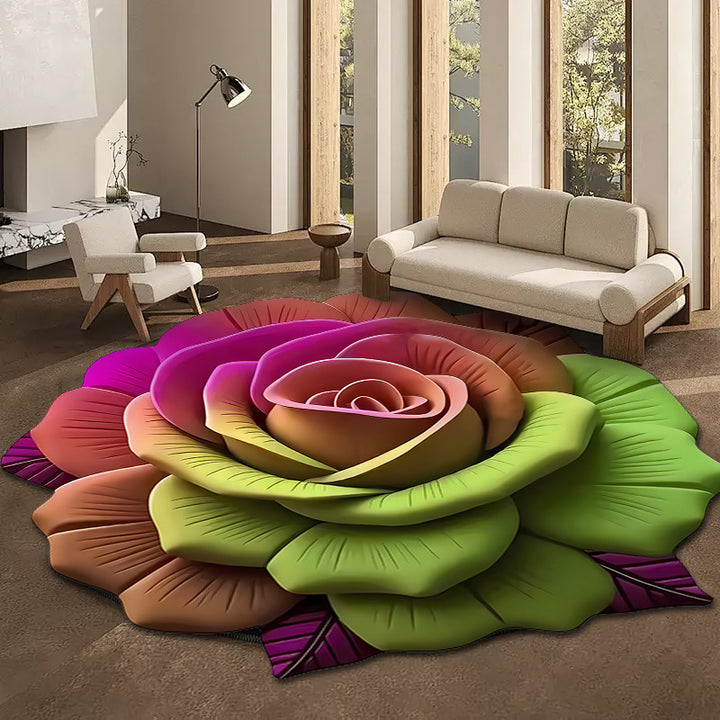 Floral Design Area Rug Bowlift