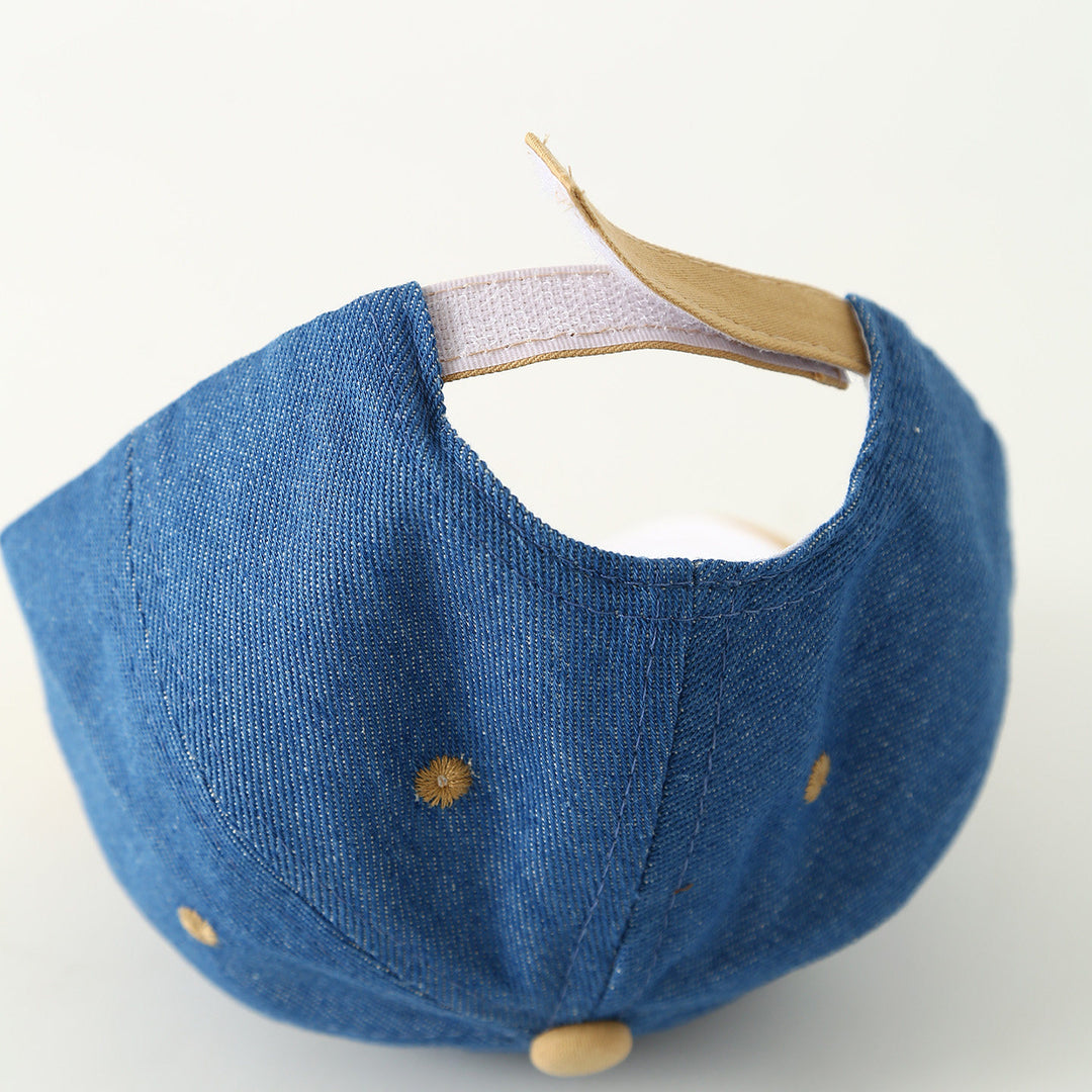 Unisex Adjustable Denim Baseball Cap Bowlift