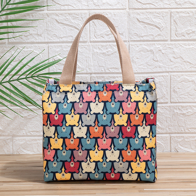 Cute Cat Print Tote Bag Bowlift