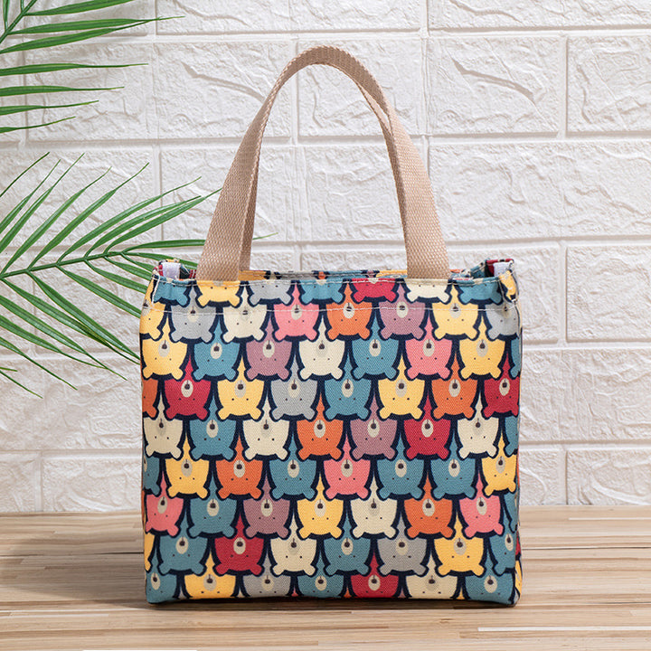 Cute Cat Print Tote Bag Bowlift