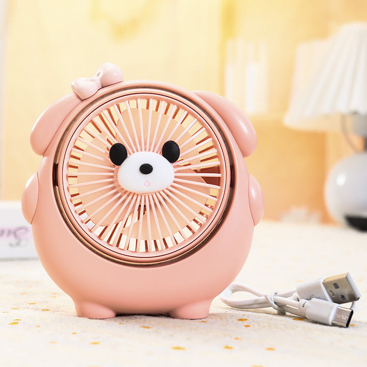 Unisex nan compact USB desk fan in cute reindeer design with adjustable tilt and quiet motor Bowlift