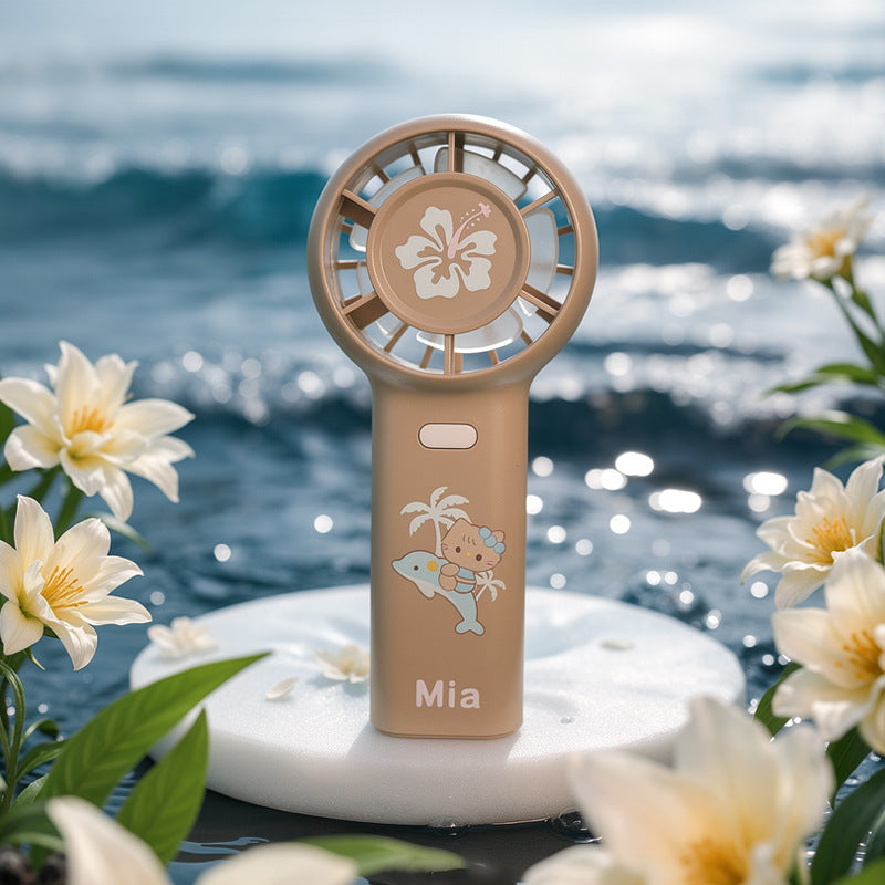Portable Cute Themed Handheld Fan Bowlift