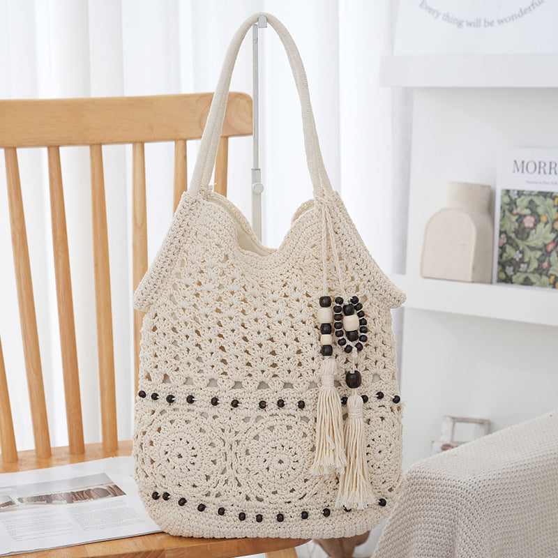 Handcrafted Macrame Shoulder Bag Bowlift