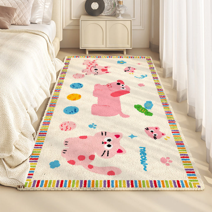 Playful Animal-Themed Area Rug Bowlift