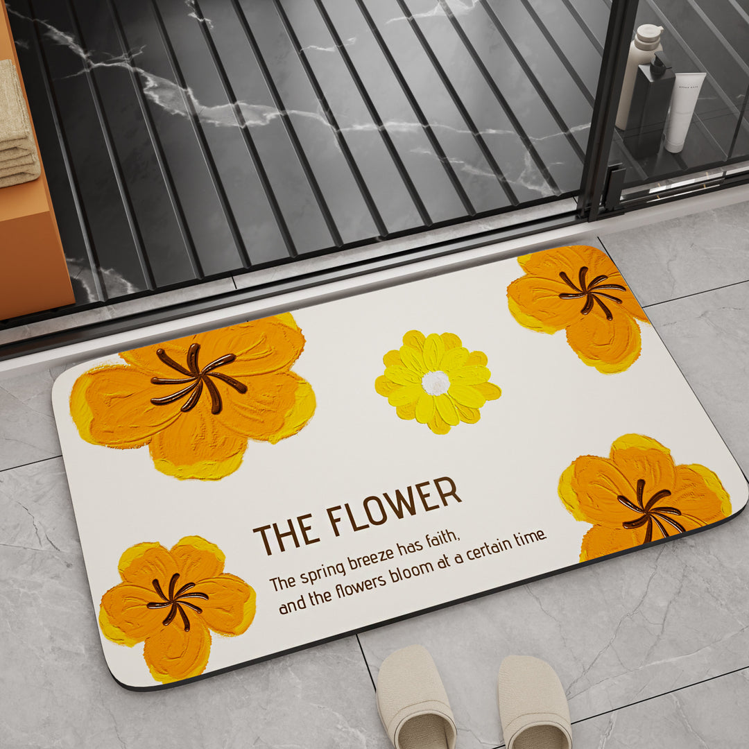 Inspirational Quote Bath Mat Bowlift
