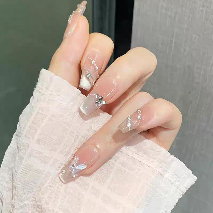 Decorative 3D Glitter Stiletto Nail Enhancements