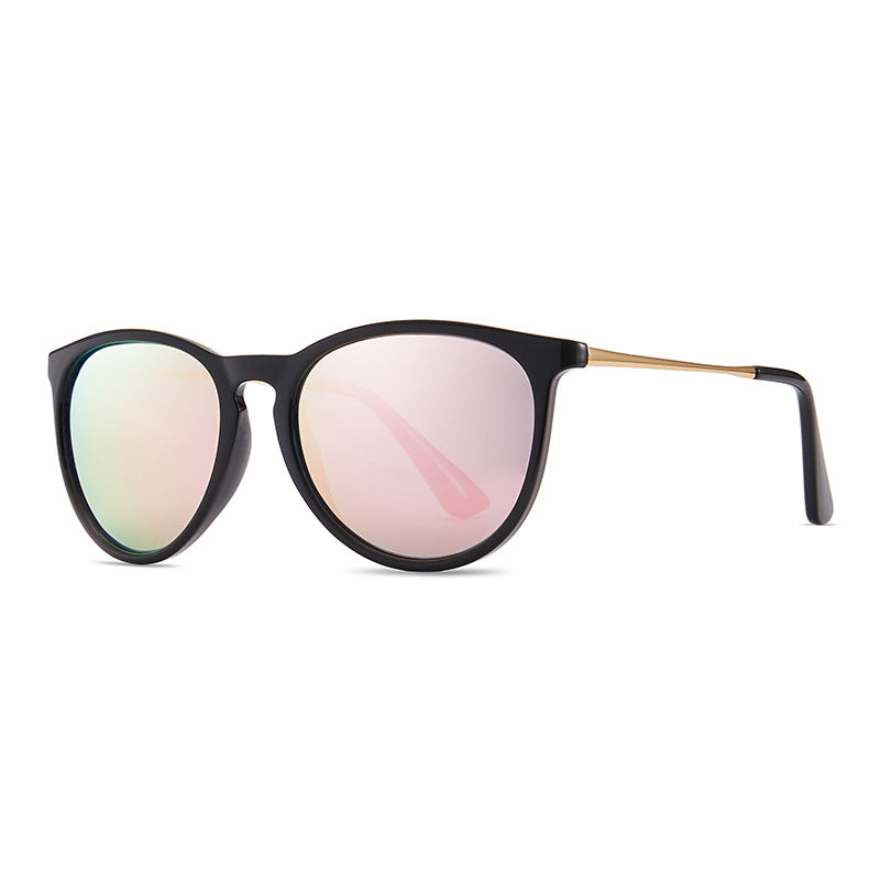 Women's fashionable and elegant sunglasses with high-quality plastic frame and mirrored lenses Bowlift