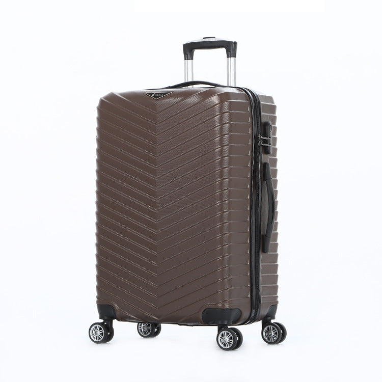 Unisex Chevron Patterned Hard Shell Travel Suitcase Bowlift