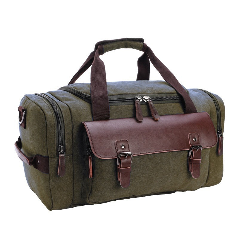 Spacious travel bag with high-quality leather trim Bowlift