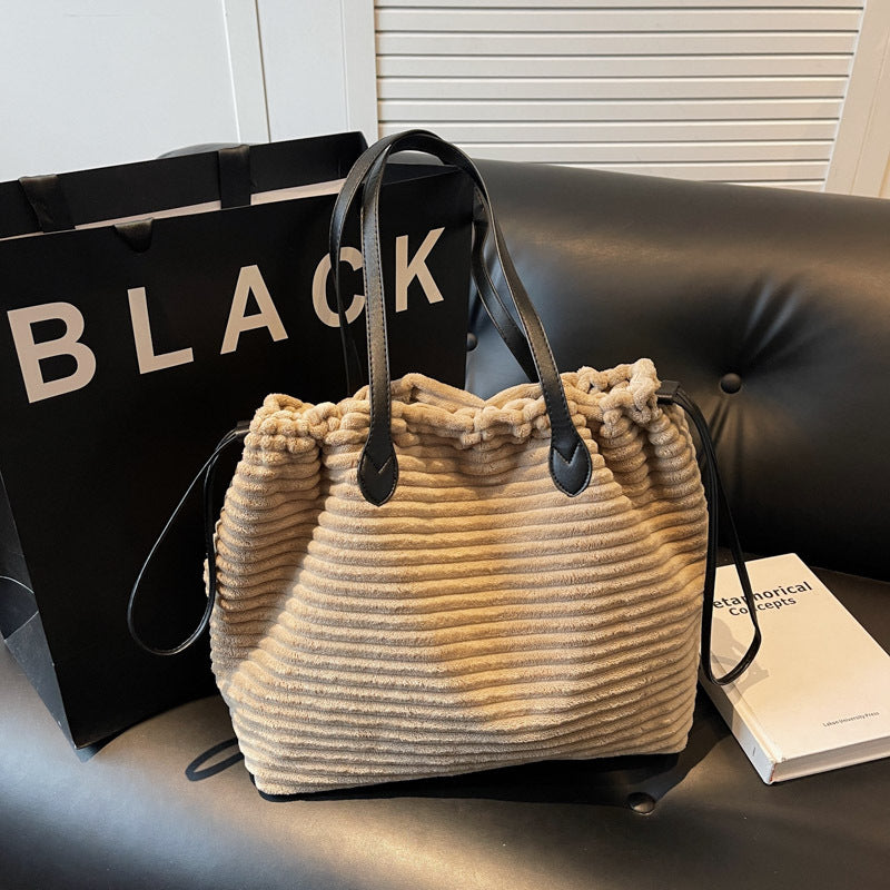 Textured Soft Fabric Tote Bowlift