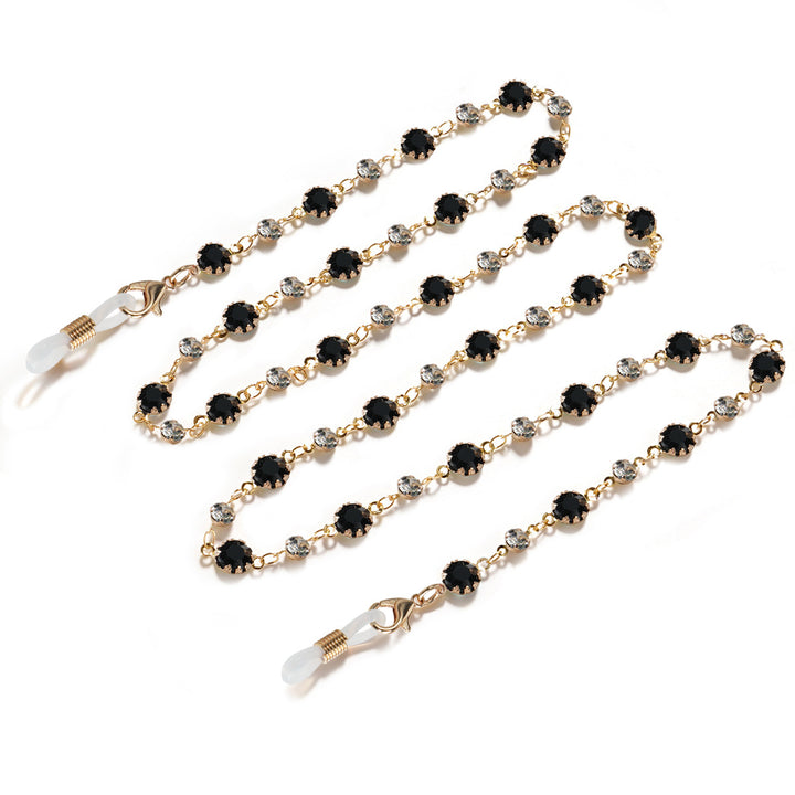 Crystal-Embellished Eyewear Chain Bowlift