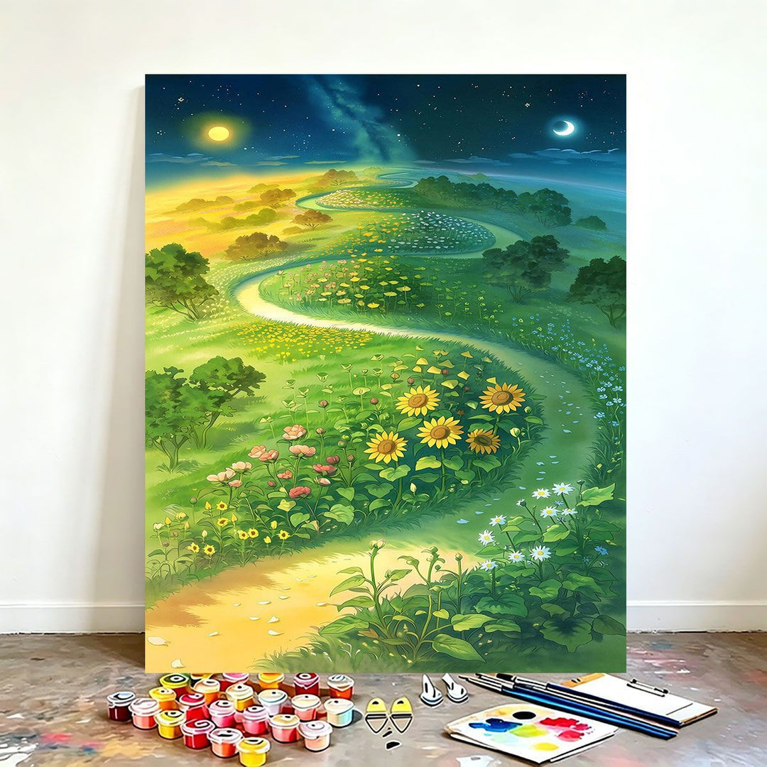 DIY Scenic Nature Paint by Numbers Art Kit Bowlift