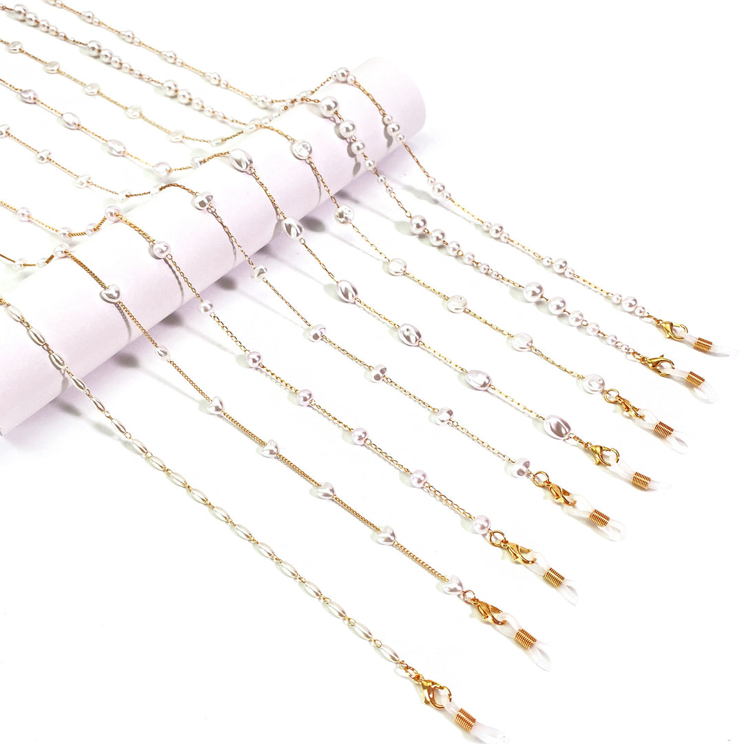 Pearl-Accented Eyewear Chain Bowlift