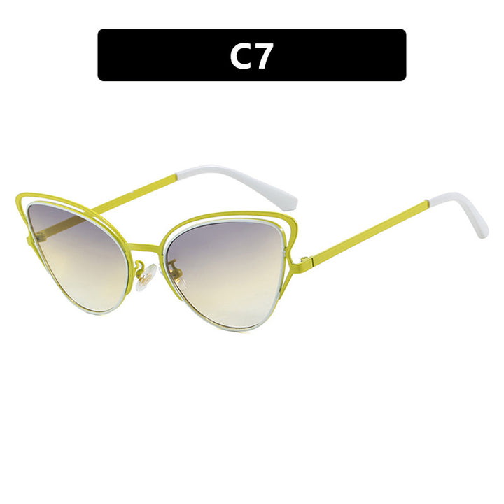Women's Cat-Eye Glasses with Elegant Metal Frame and Comfortable Fit Bowlift