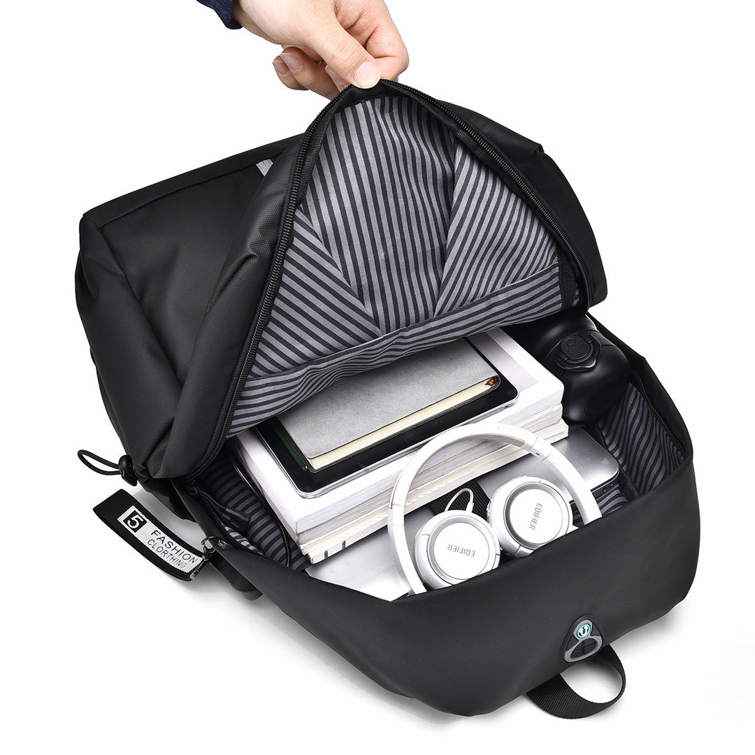 Functional backpack with ergonomic design and zippered compartments Bowlift