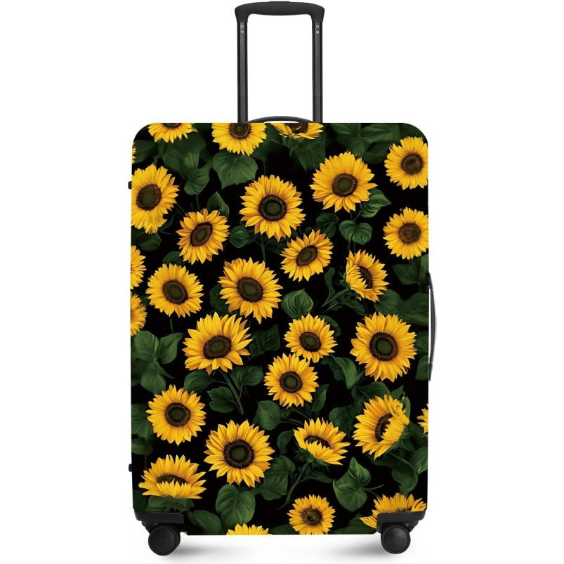 Unisex nan elastic suitcase cover with UV-resistant motif print and zip opening Bowlift