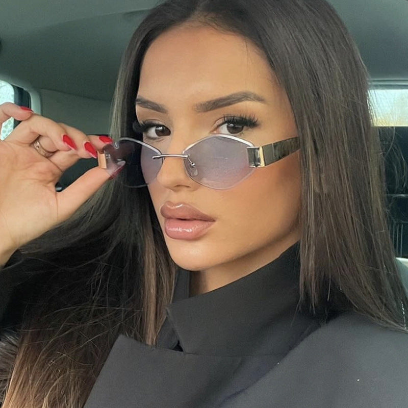 Women's fashionable sunglasses with elegant octagonal frame and UV protection Bowlift