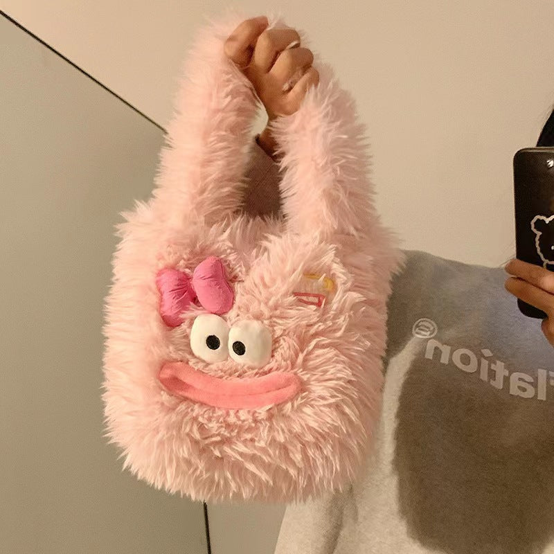 Cozy plush handbag with animal motif Bowlift