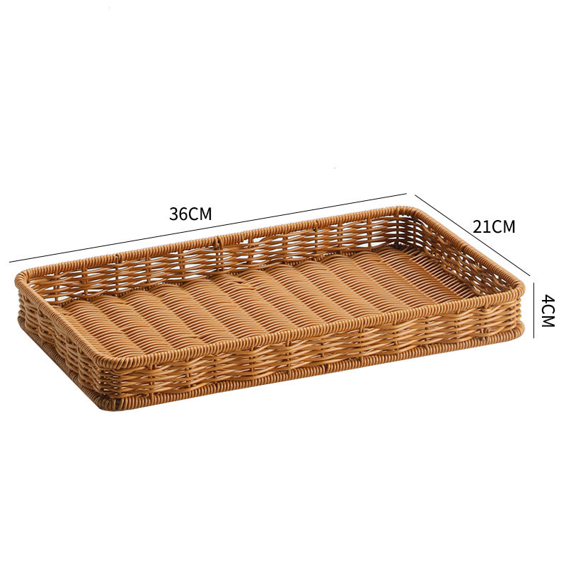 Woven Storage Serving Tray Bowlift