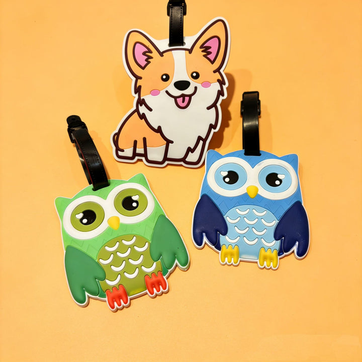 Owl-Shaped Luggage Tag Bowlift