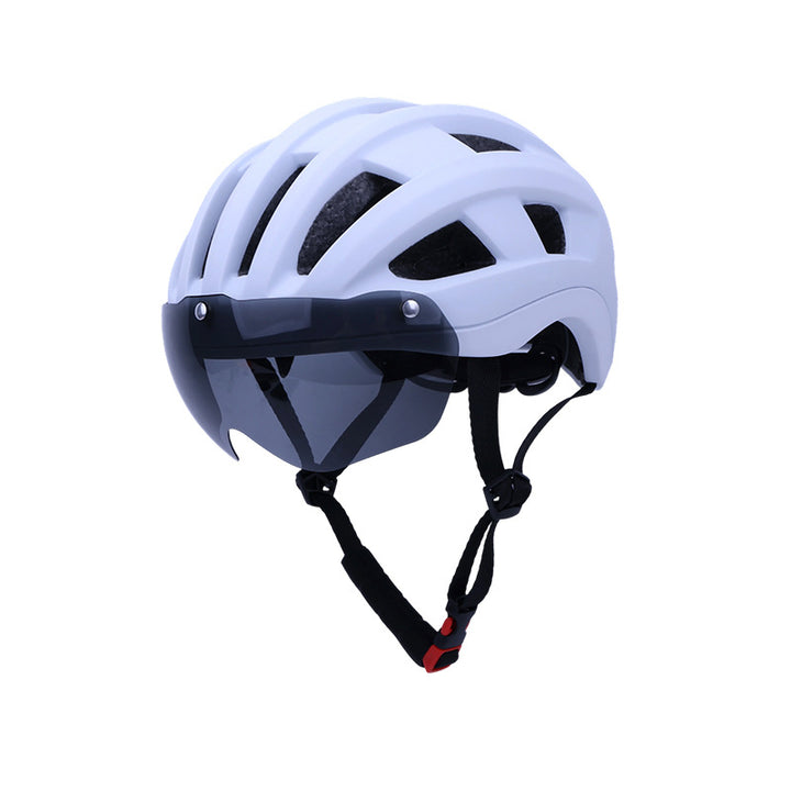 WoAerodynamic Bicycle Helmet with Integrated Visor Bowlift