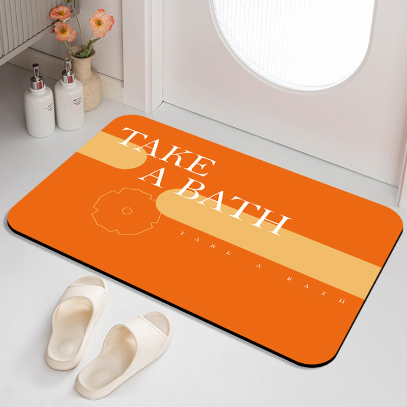 Inspirational Phrase Bath Mat