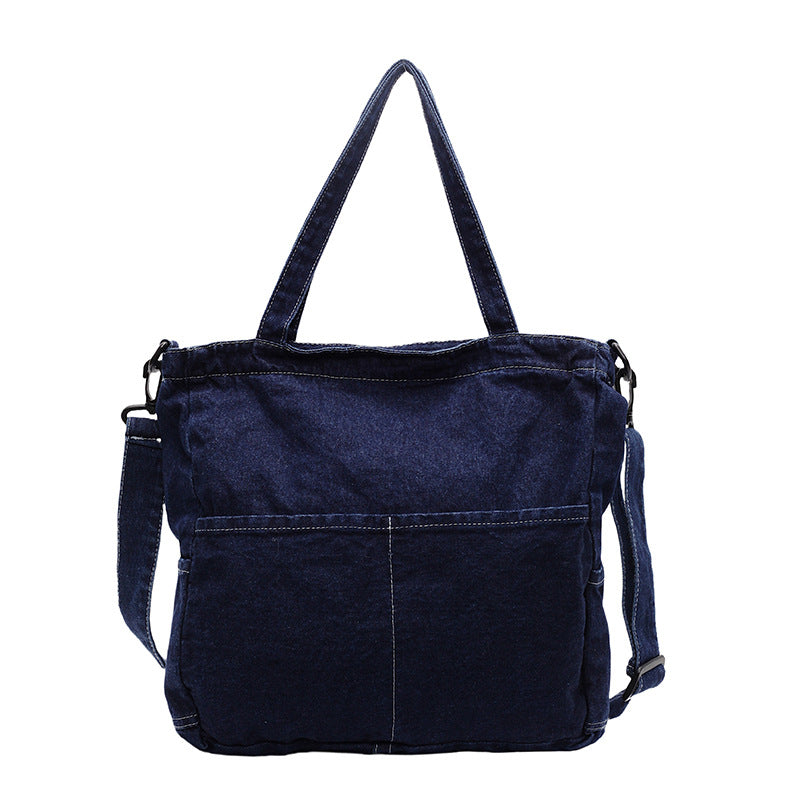 Premium Denim Shoulder Bag Bowlift