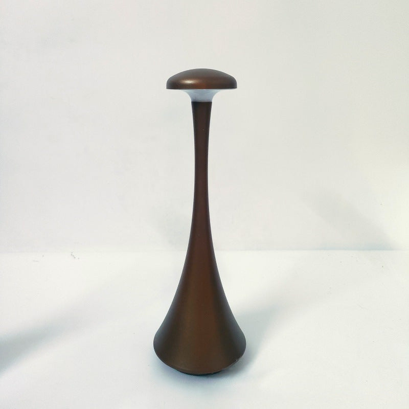 Compact rechargeable touch LED ambient desk lamp with flexible stem Bowlift