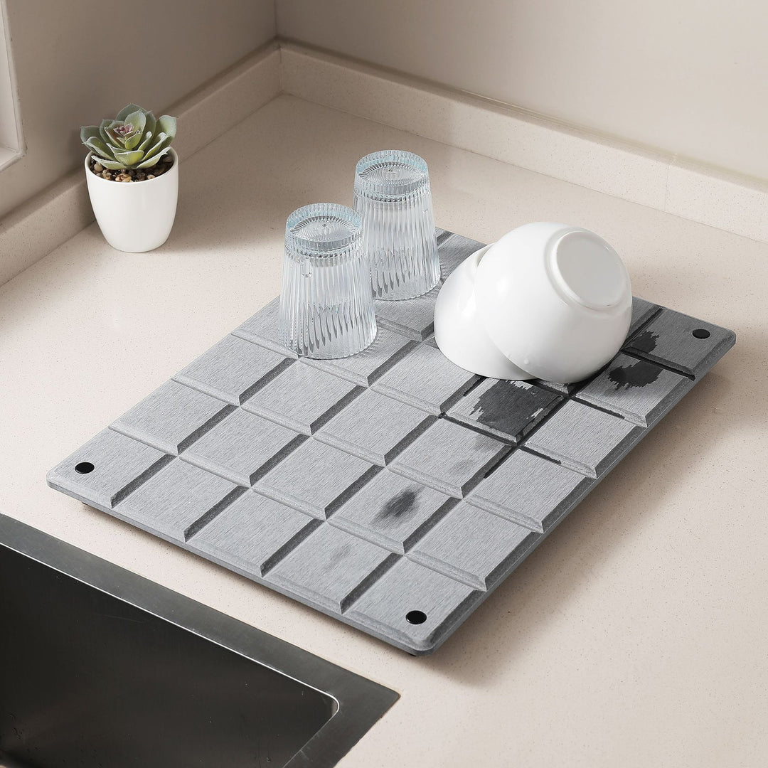 Multi-Textured Kitchen Drying Mat Bowlift