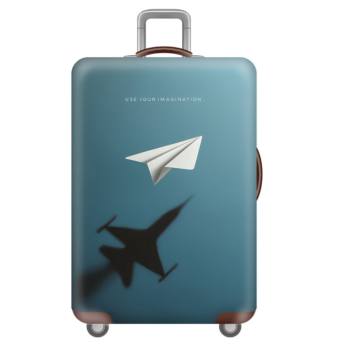 Unisex Hard-shell Suitcase with Impressive Futuristic City Design Bowlift