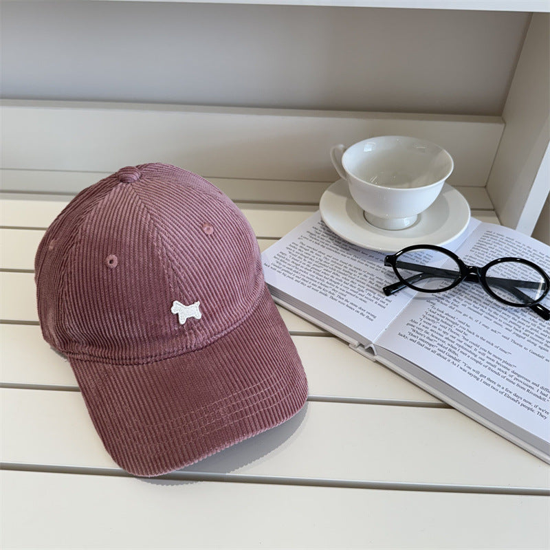 Women's Corduroy Baseball Cap Bowlift